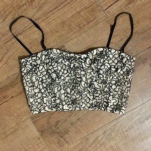 Milly Karissa Lace Bustier in Ballet Size 2